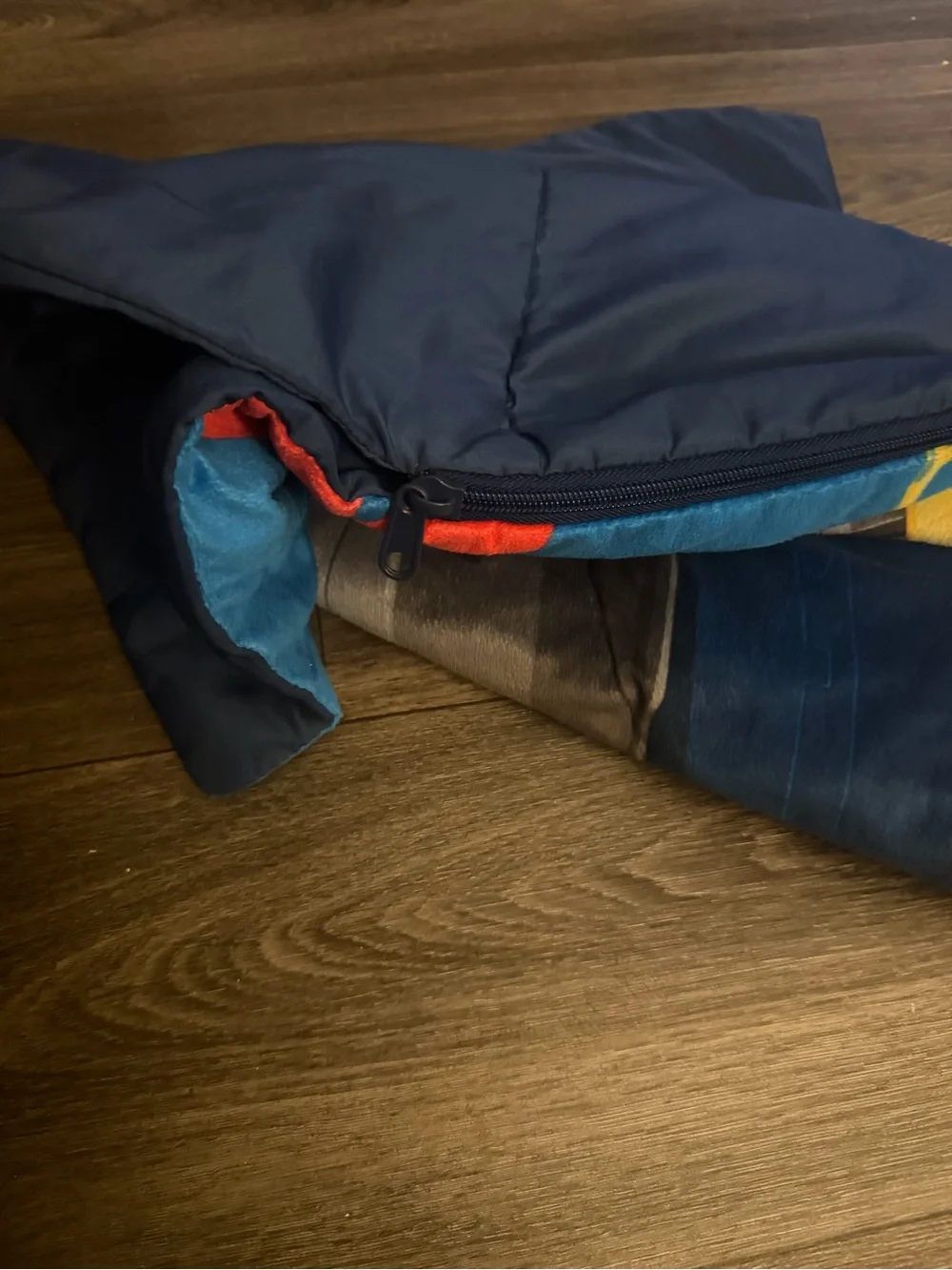 Kids Sleeping Bag - Red, Yellow, Blue